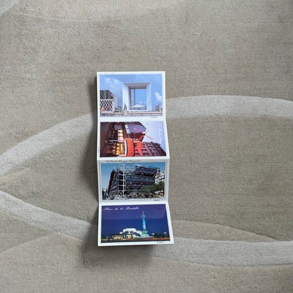 POSTCARDS - 18 CARDS SOUVENIR DE PARIS FOLD OUT - MONUMENTS DE PARIS - Picture 6 of 6